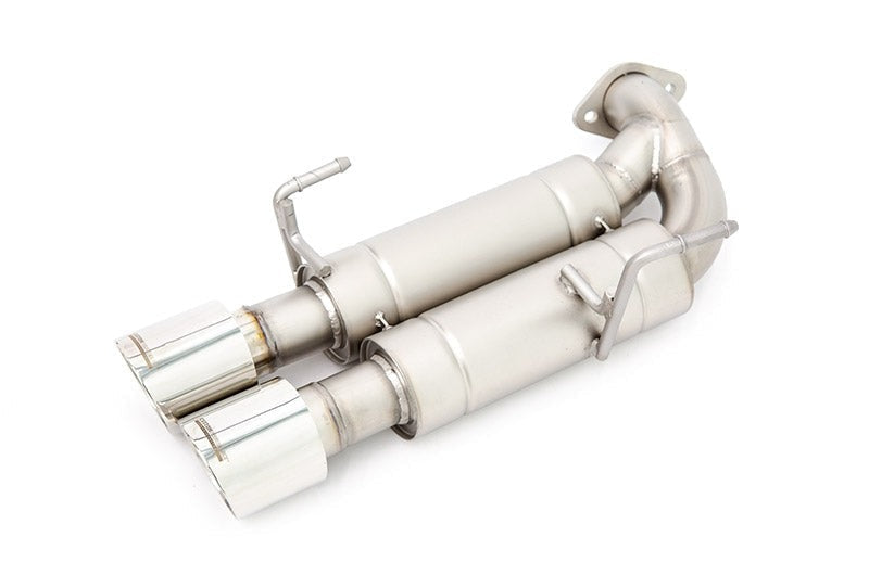 CP-E Austenite Axle Back Quad Mufflers 4in Titan Tips - 2015-2021 Subaru WRX / STI