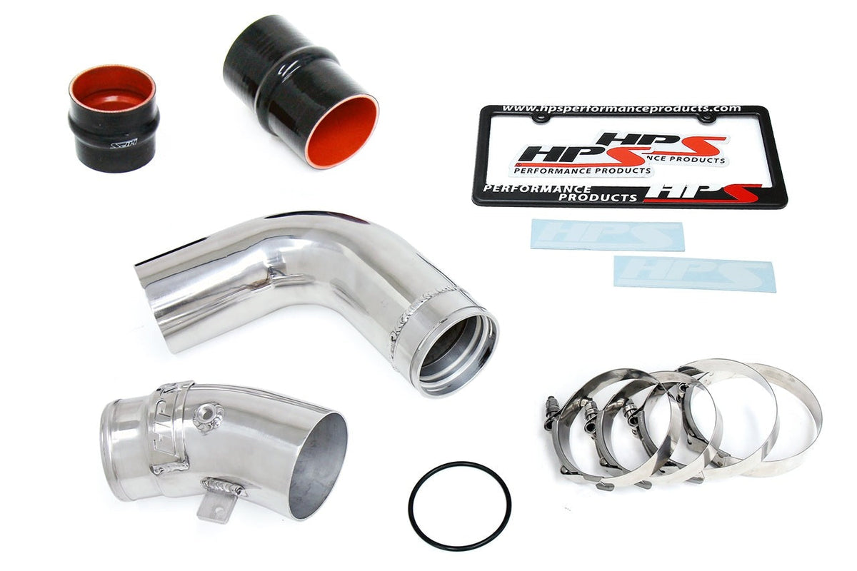 HPS Intercooler Charge Pipe Cold Side, 2017-2019 Chevy Silverado 3500 HD Duramax 6.6L V8 Diesel Turbo L5P