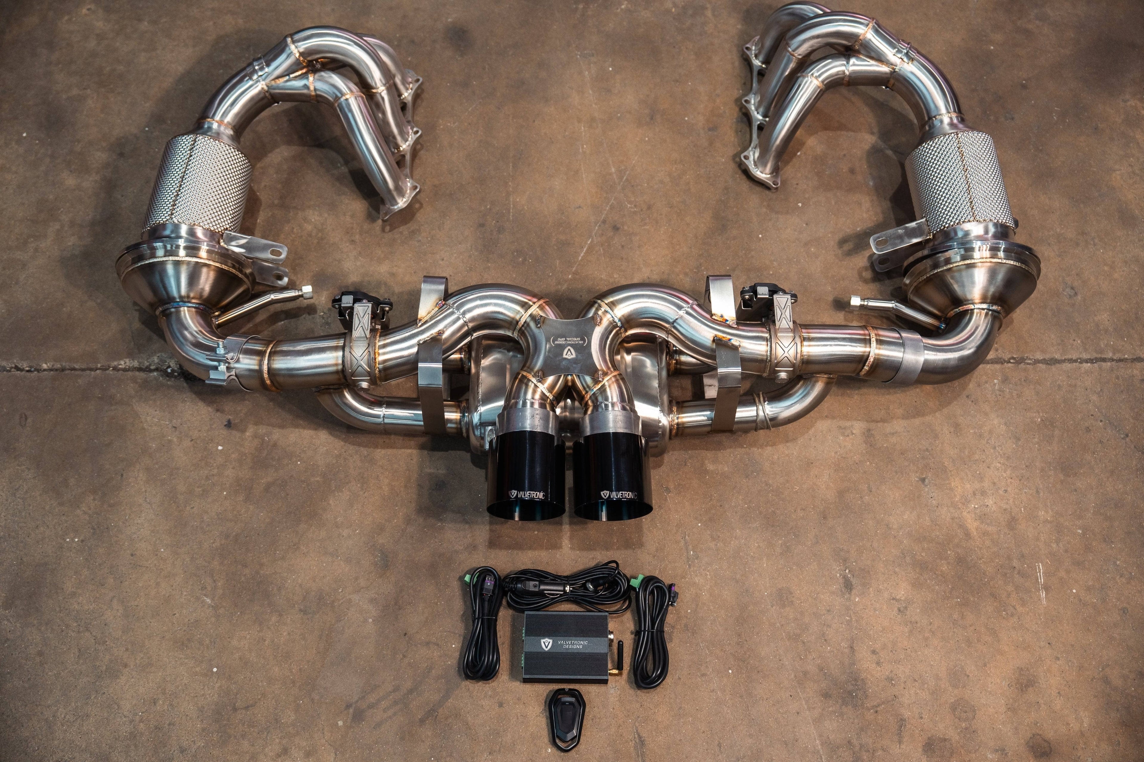 Valvetronic Valved Sport Exhaust System for Porsche 992 GT3/RS