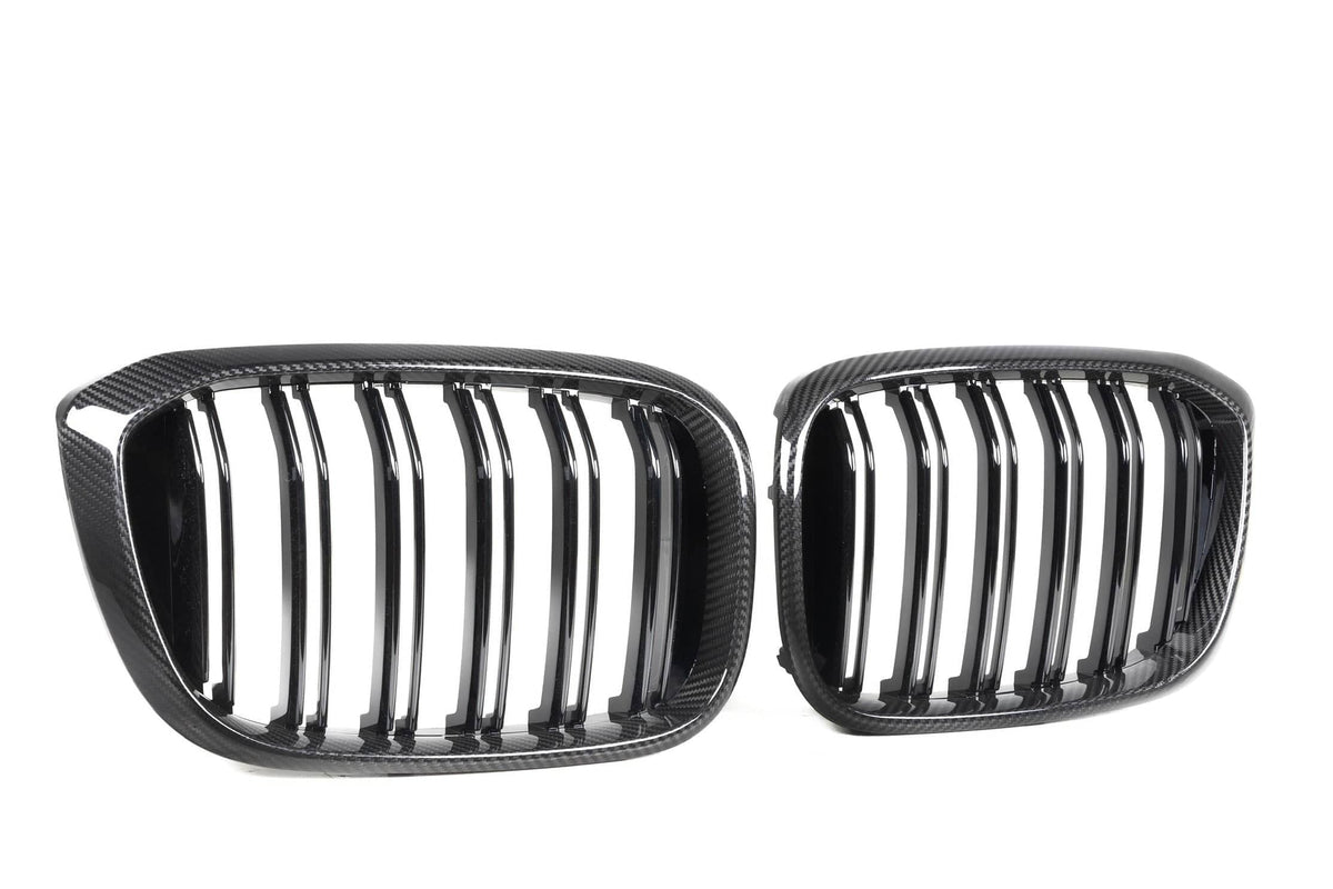 X3/X4 G01/G02/G08 Pre-LCI Double Slat Dry Carbon Fiber Grill
