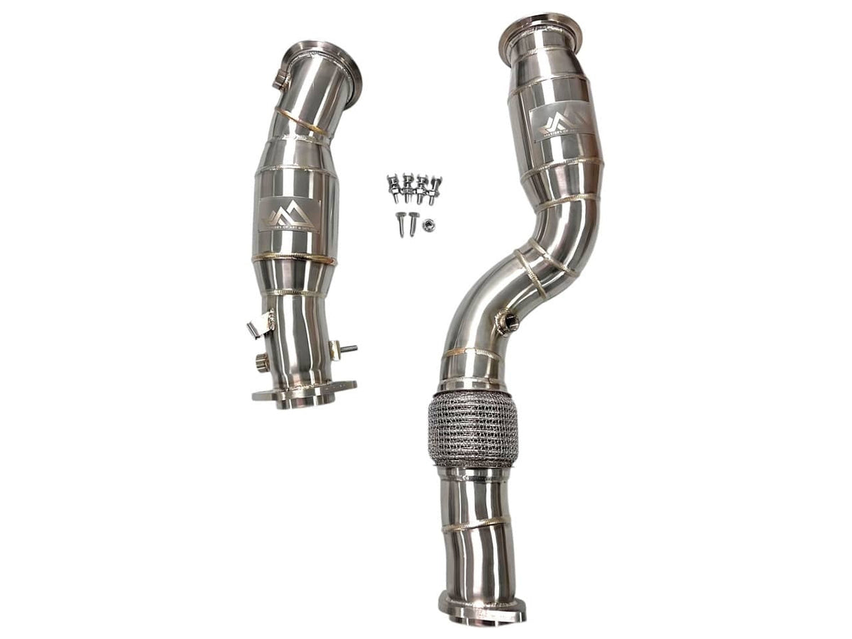 PRE ORDER MAD BMW S58 Catted Downpipes M2 M3 M4 G87 G80 G82 G83 W/ Flex Section