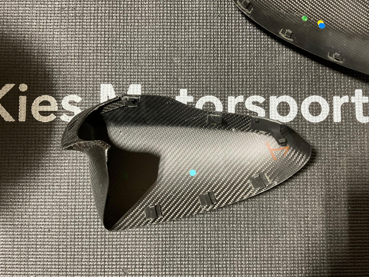 OPEN BOX - E6X/X Series/F1X Dry Carbon Fiber Mirror Caps (Blemish)