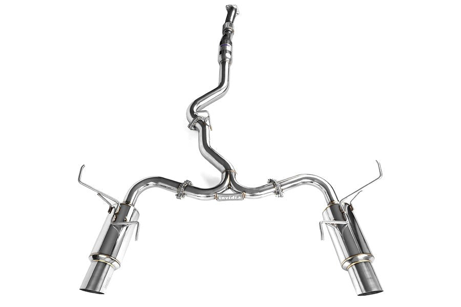 Invidia Dual N1 Resonated Exit Exhaust (Polished) - 2008-2014 Subaru WRX / STI (Sedan Only) / 2009-2014 Forester XT