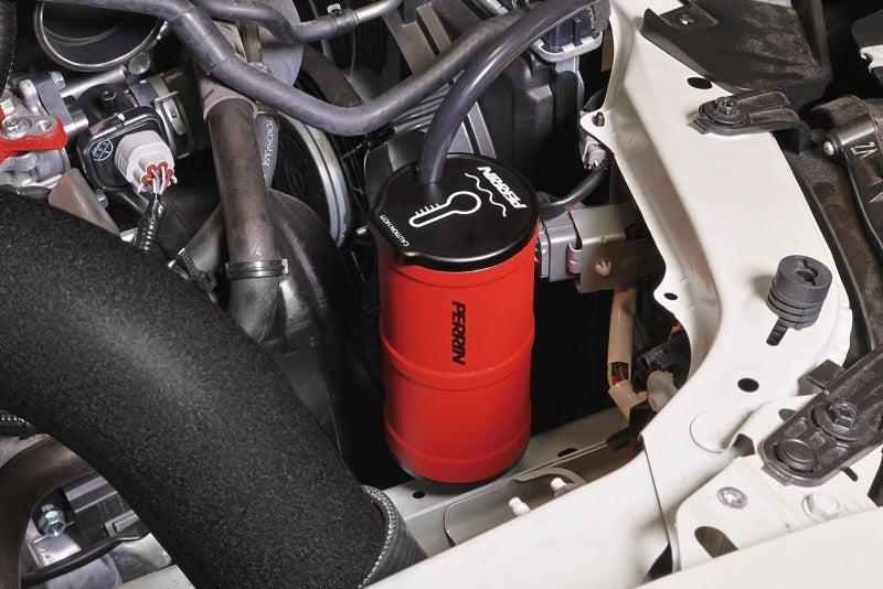 PERRIN Coolant Overflow Tank - Red 2002-2025 Subaru WRX / 2004-2021 STI / 2013-2026 BRZ/GR86/FRS/86