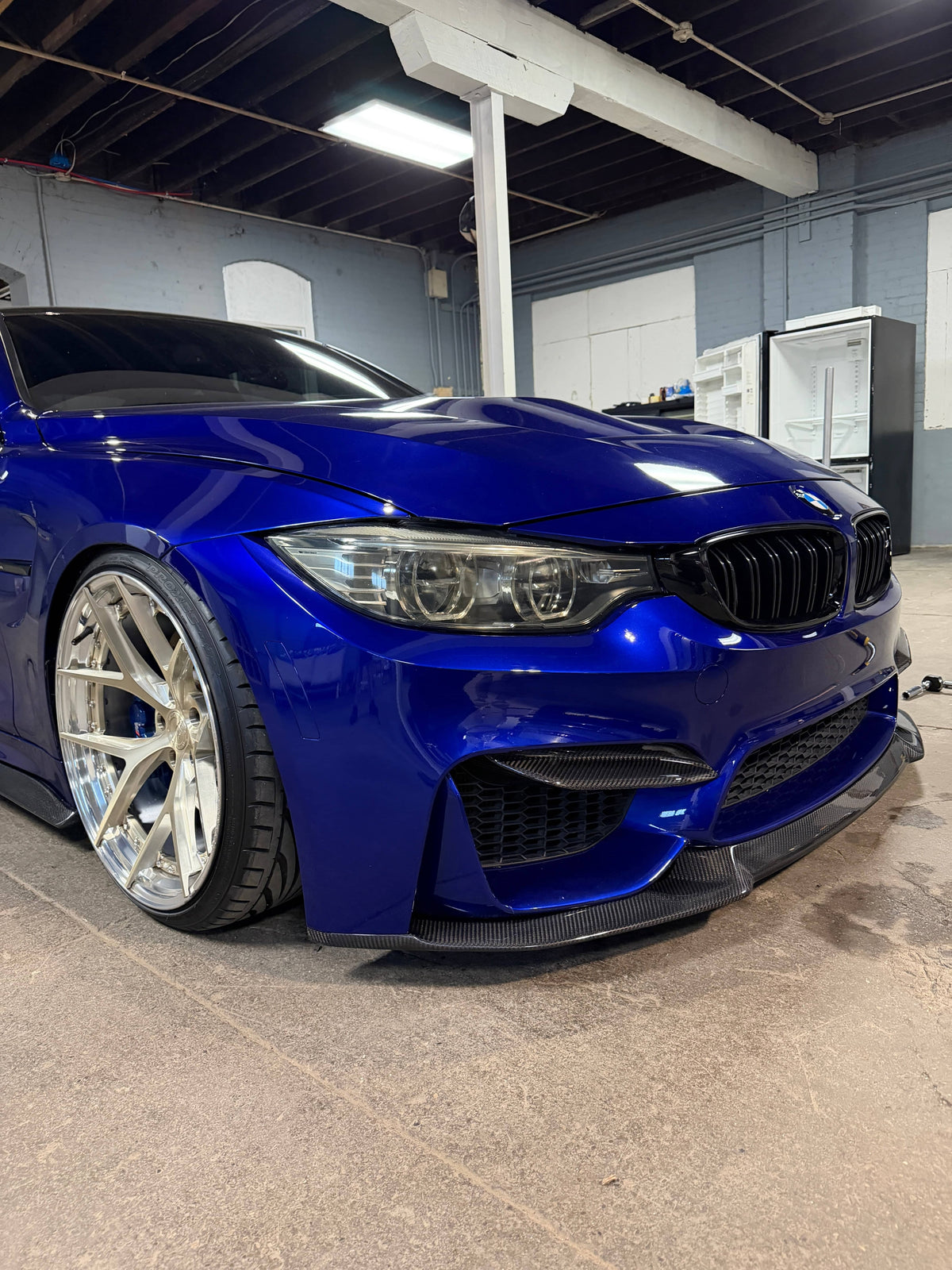 F8X Dry Carbon Fiber Upper Bumper Splitters