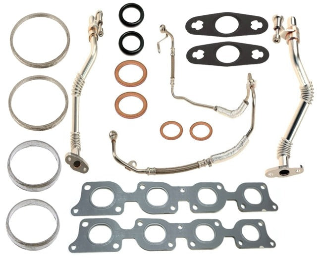 BMW F01 750i & 750li Turbocharger Engine Oil Line Kit OEM