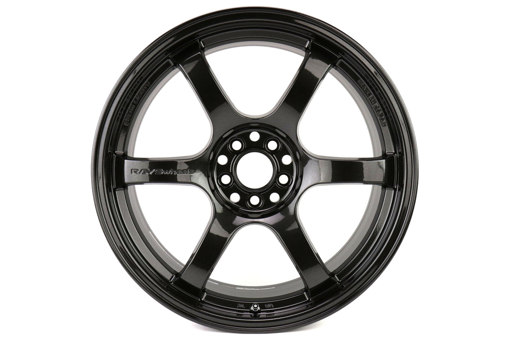 Rays Gram Lights 57DR Glass Black 18x9.5 +38 5x100 (Single Wheel) - 2013-2023 Subaru BRZ / Scion FR-S / Toyota GR86 / 2014-2018 Subaru Forester