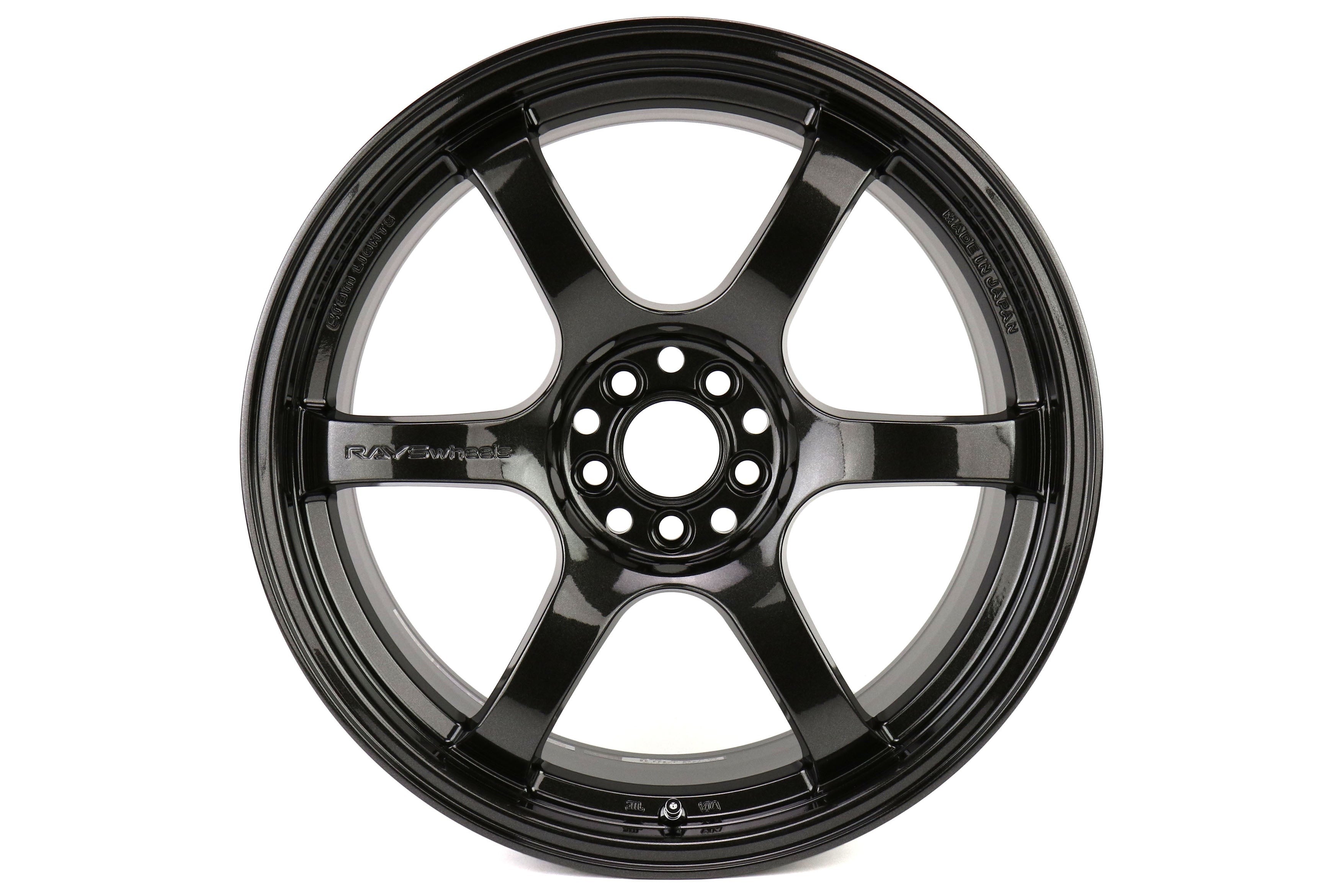 Rays Gram Lights 57DR Glass Black 18x9.5 +38 5x100 (Single Wheel) - 2013-2023 Subaru BRZ / Scion FR-S / Toyota GR86 / 2014-2018 Subaru Forester