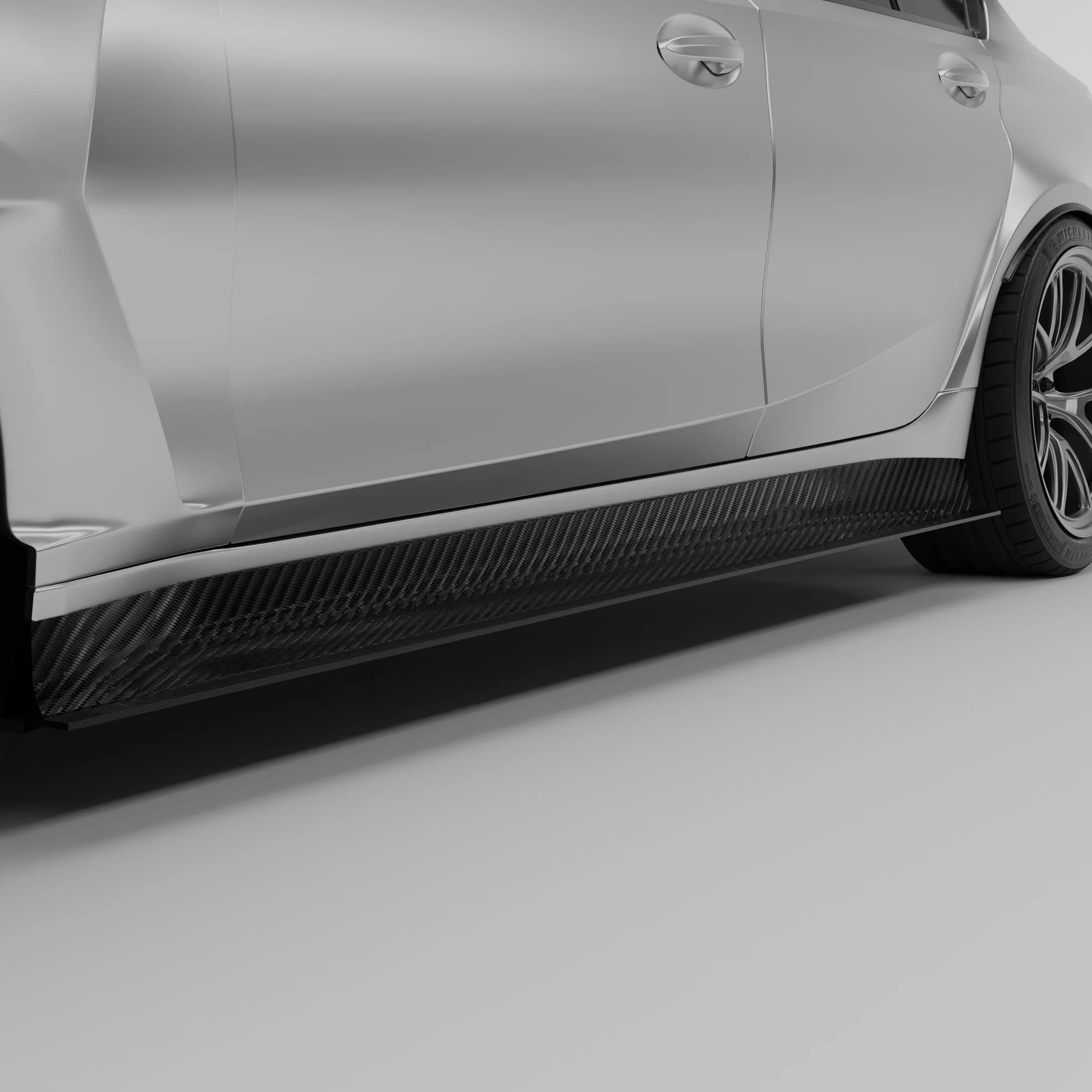 Revozport Carbon Fiber Side Skirts for BMW G80 M3 2021-2024