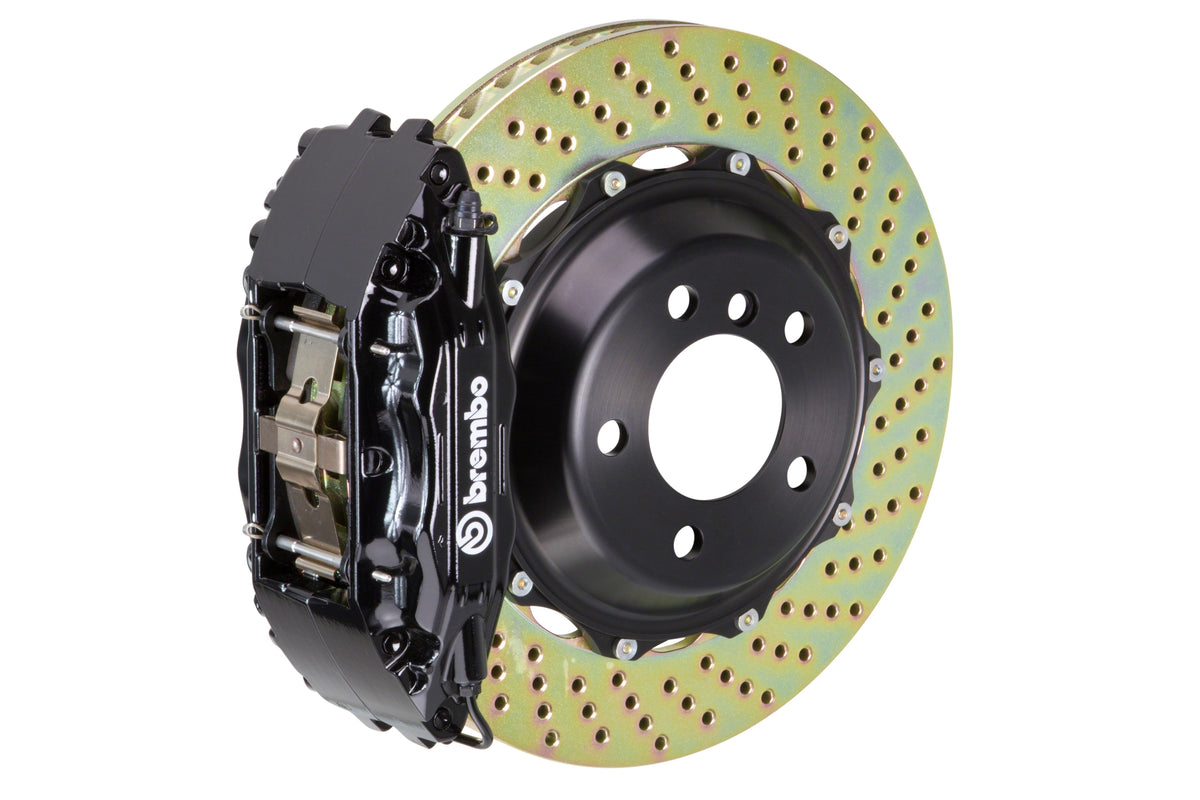 Brembo GT Systems 4 Piston Front Big Brake Kit Black Drilled Rotors - 2013-2021 Scion FR-S / Subaru BRZ / Toyota 86