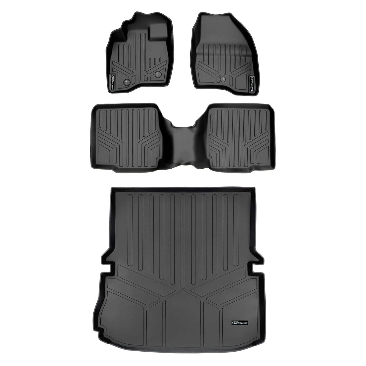 SMARTLINER Floor Liners for 2017-2019 Ford Explorer (with 2nd Row Center Console)