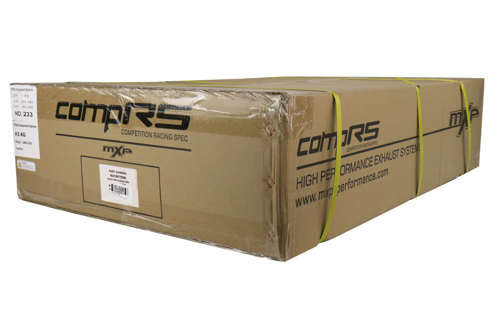MXP Comp RS TI Tips Catback Exhaust System Blue Tips - 2013-2016 Scion FR-S / 2013-2024 Subaru BRZ / 2017-2024 Toyota GR86