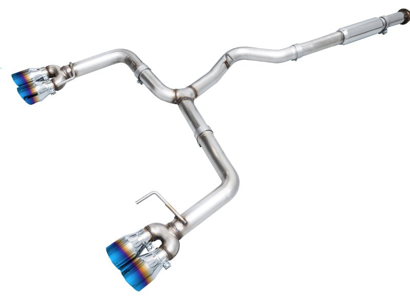 AWE Tuning Track Edition Exhaust - Vapor Blue Tips - 2022-2026 Subaru WRX