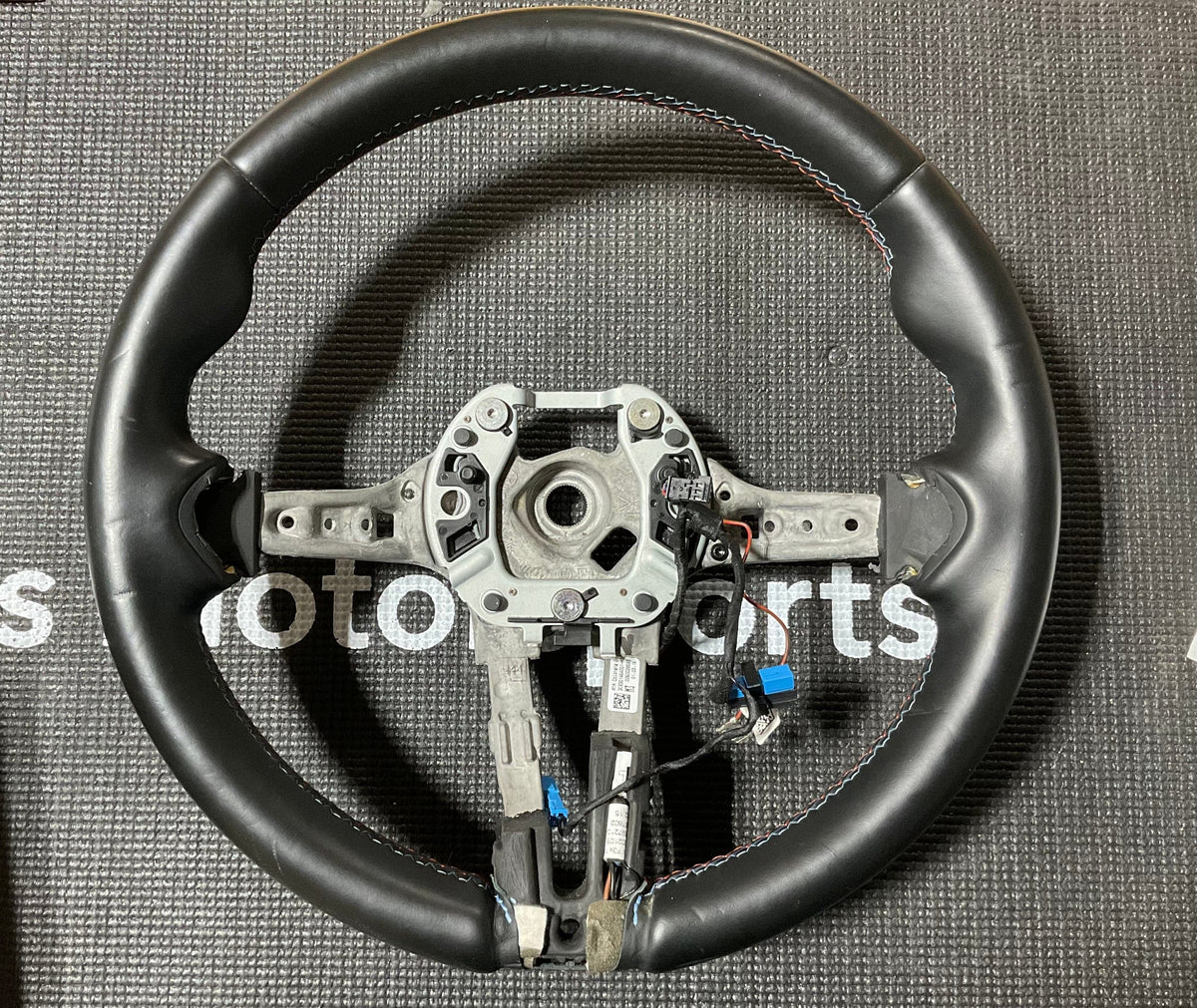 OPEN BOX - M Sport OEM Steering Wheel - Leather/M Stitching - F80, F82, F83, F87