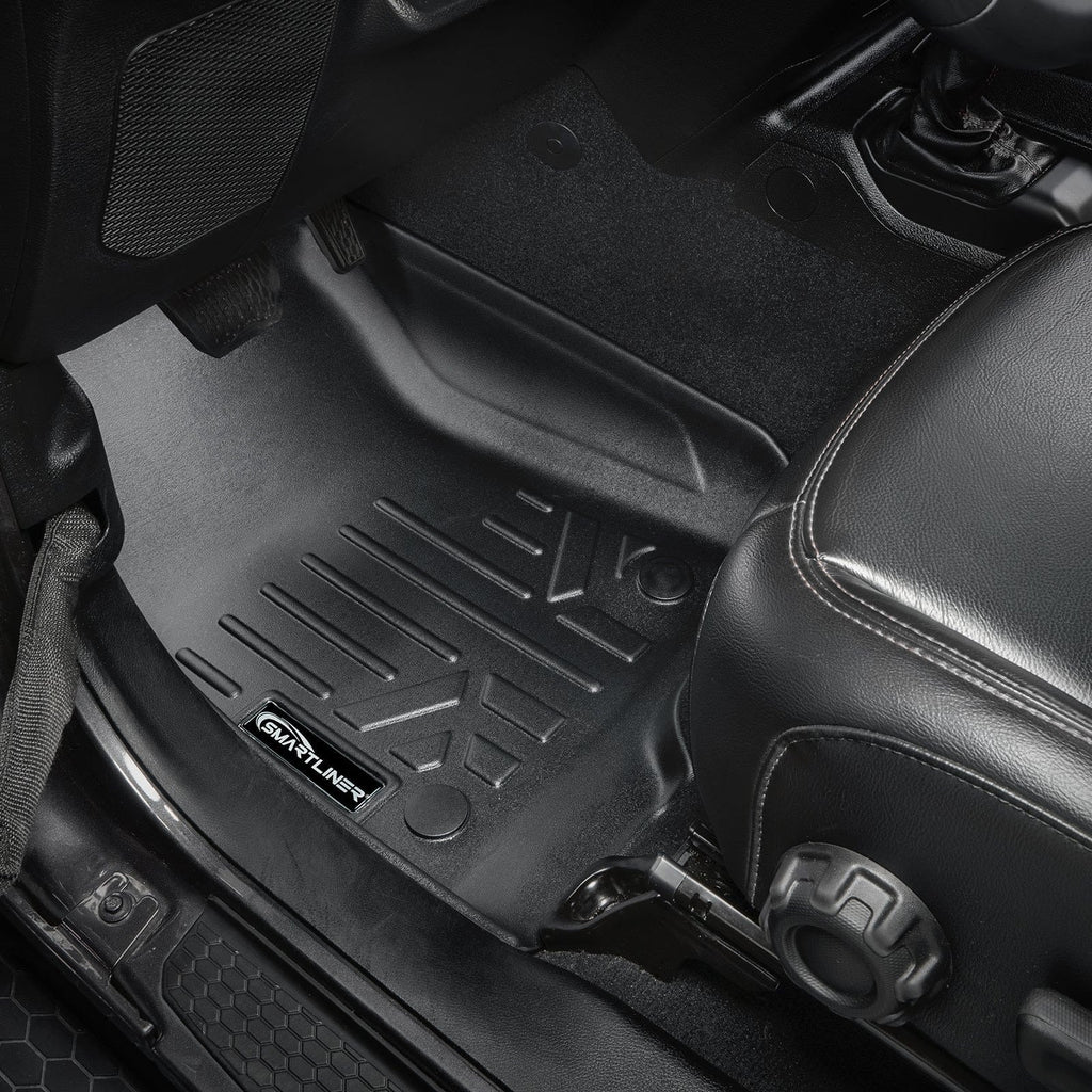 SMARTLINER Floor Liners for JL 2018-2026 Jeep Wrangler Unlimited 4-Door (JL New Body Style - not JK)