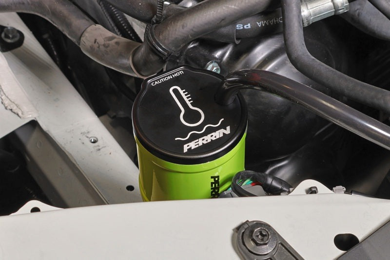 PERRIN Coolant Overflow Tank - Neon Yellow 2002-2025 Subaru WRX / 2004-2021 STI / 2013-2026 BRZ/GR86/FRS/86