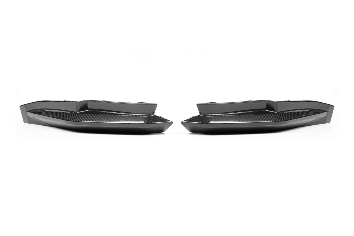 G8X Dry Carbon Fiber Rear OEM Style Replacement Bumper Splitters