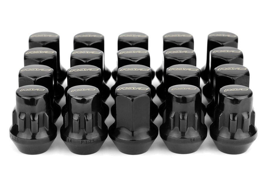 Rays Lug Nuts 17Hex Lock & Lug Nut-Black - M12x1.25