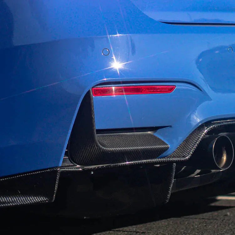 F8X Dry Carbon Fiber Rear Bumper Splitters