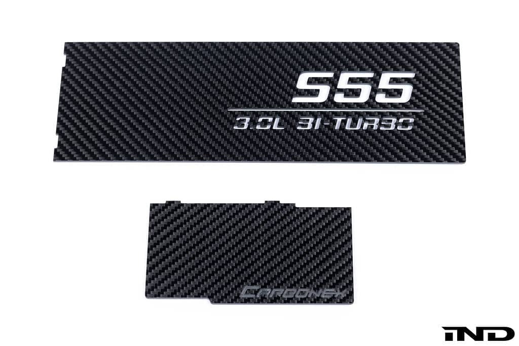 Carbonex F8X (S55) Carbon Charge Cooler Cover - Engraved