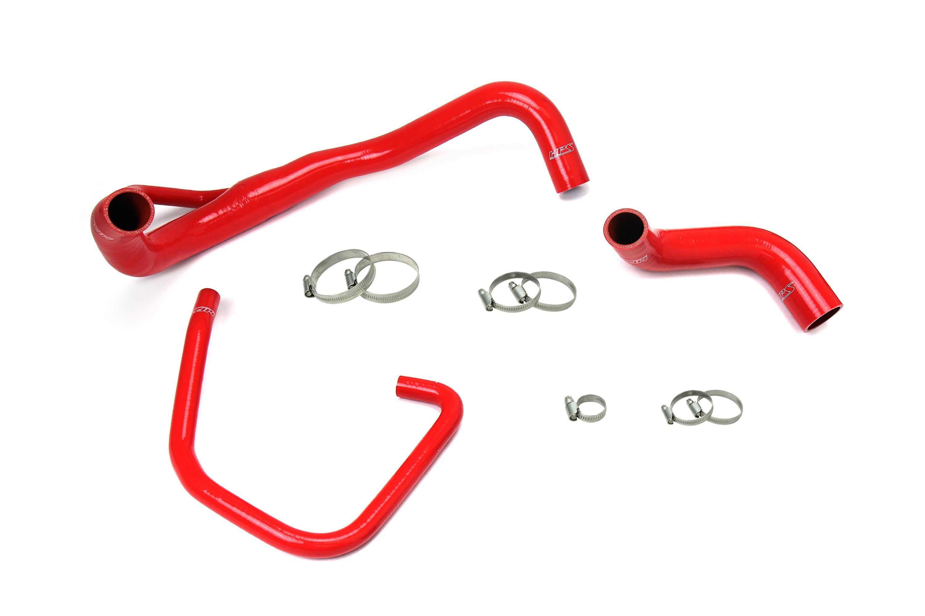 HPS Silicone Radiator and Oil Cooler Coolant Hose Kit 2011-2018 Dodge Charger Pursuit 5.7L V8, Red, 57-1646R-RED