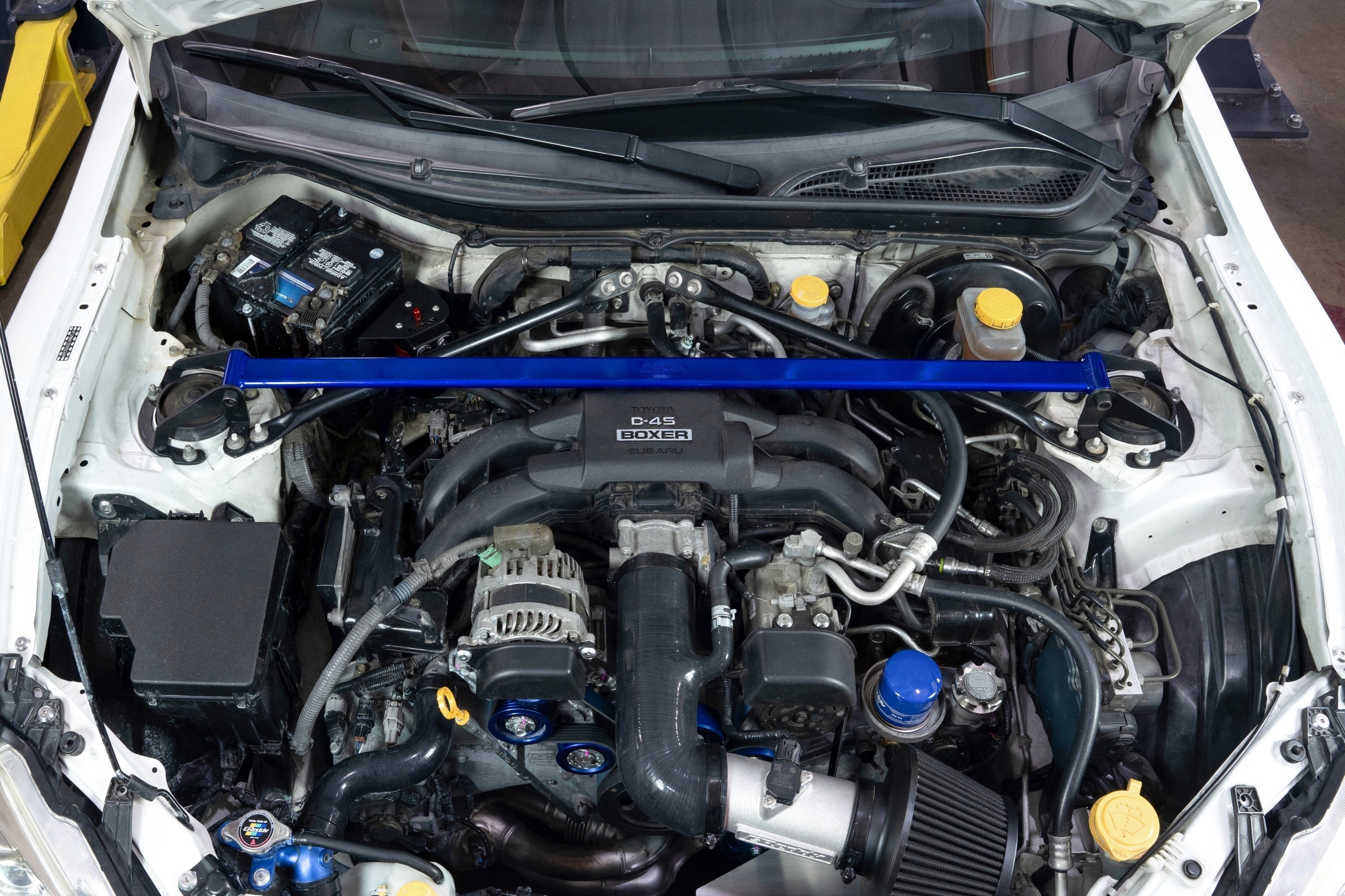 HPS Performance Front Strut Bar 2017-2020 Toyota 86 ZN6, Blue, 42-121BL