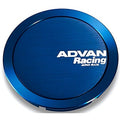 Advan Racing 73mm Full Flat Type Centercap (Anodized Blue) - Universal