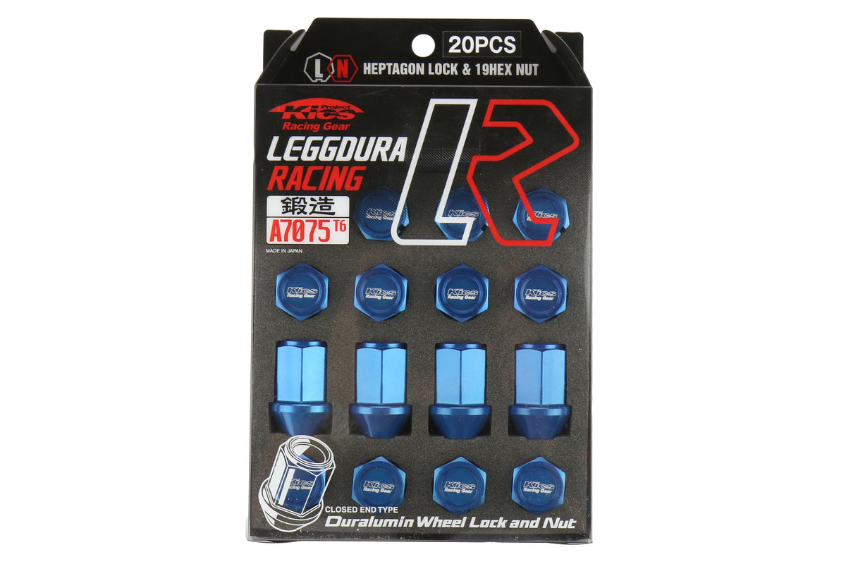 Project Kics Leggdura Racing Lug Nuts Blue M12X1.25 - Universal