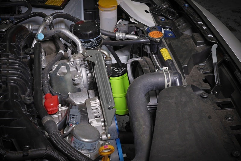 PERRIN Coolant Overflow Tank - Neon Yellow 2002-2025 Subaru WRX / 2004-2021 STI / 2013-2026 BRZ/GR86/FRS/86
