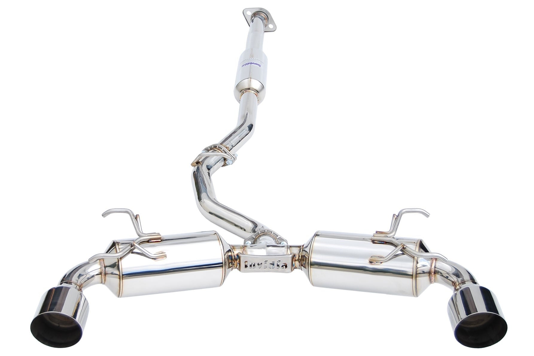 Invidia N2 Cat Back Exhaust - Stainless Steel Tips - 2013-2024 Scion FR-S / Subaru BRZ / Toyota GR86