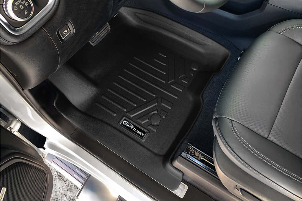 SMARTLINER Floor Liners for 2020-2026 Chevy Silverado 2500 HD | 3500 HD (Double Cab|Carpet|(1st Row Bucket)|[No 2nd Row Storage]