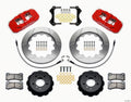 Wilwood AERO6 Front Hat Kit 14.00 Red 2007-2011 BMW E90 Series w/Lines