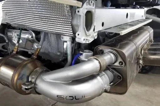 Porsche 991.1 / 991.2 GT3 Side Muffler Bypass Pipes (Valved)