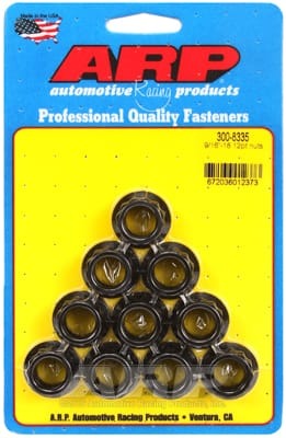 ARP 9/16in -18 12pt Nut Kit (Set of 10)