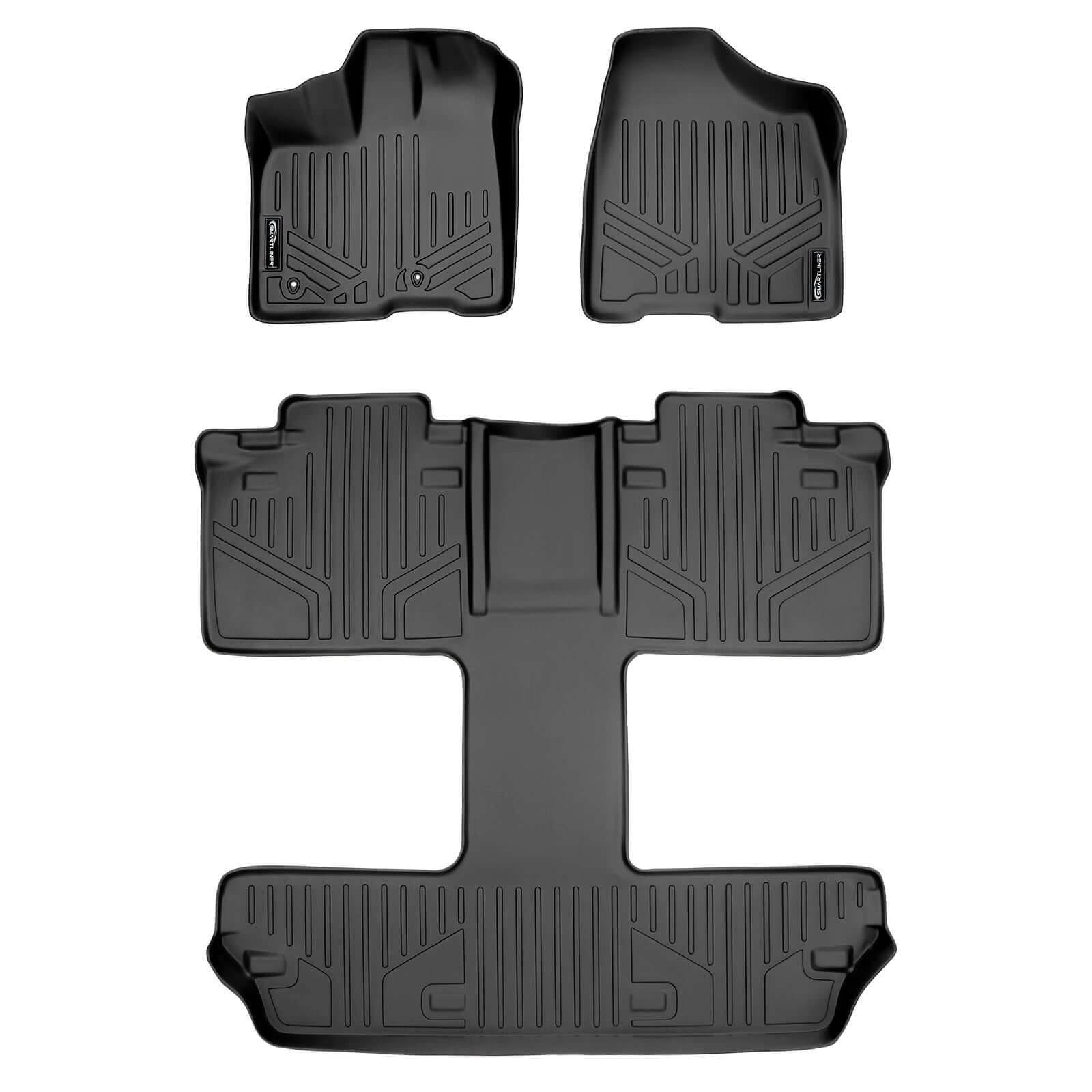 Smart TrimTM Floor Liners For 2011 2012 Toyota Sienna 7 Passenger Model