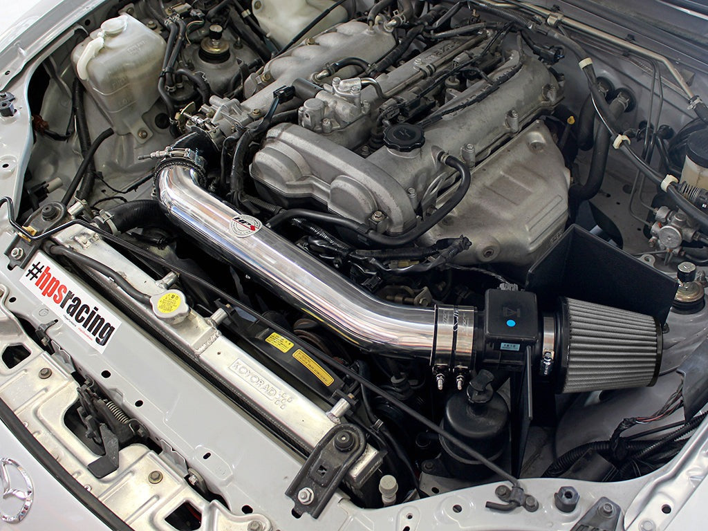 HPS Shortram Air Intake Kit 1999-2005 Mazda Miata 1.8L Non Turbo, Includes Heat Shield, 827-537