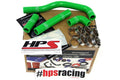HPS Green Reinforced Silicone Radiator Hose Kit Kawasaki 88-04 KX500