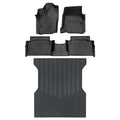 SMARTLINER Floor Liners for 2024-2026 Toyota Tacoma Double Cab (Only Fits[2nd Row Storage]