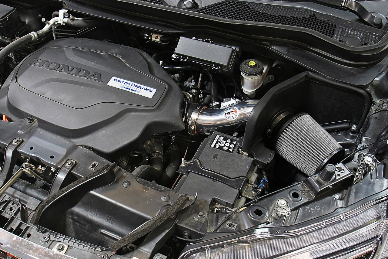 HPS Shortram Air Intake Kit 2016-2022 Honda Pilot 3.5L V6, Includes Heat Shield, 827-621