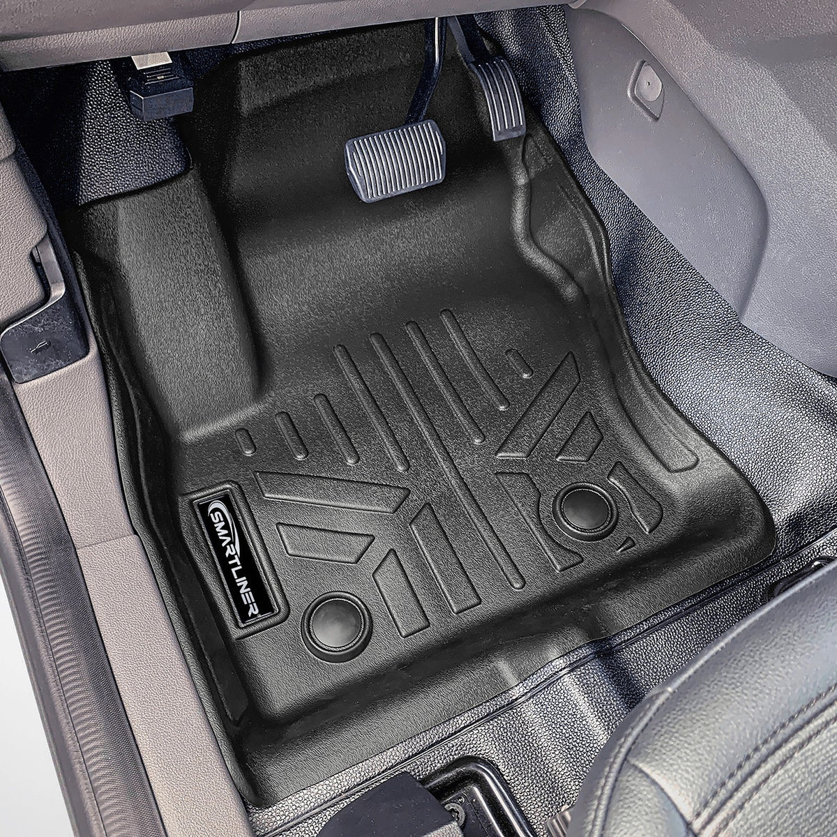 SMARTLINER Floor Liners for 2018-2025 Transit Connect With Vinyl and without secondary footrest (Short and Long Wheelbase)
