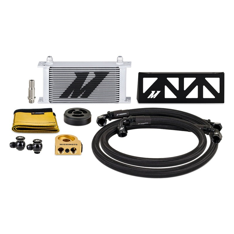 Mishimoto Oil Cooler Kit Thermostatic, Silver - 2022-2026 Subaru BRZ / Toyota GR86