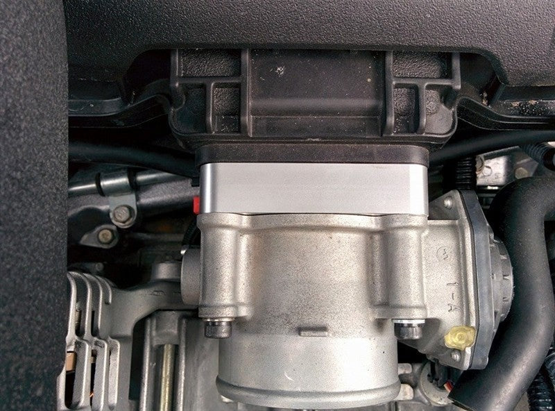 Torque Solution 19mm Throttle Body Spacer Silver - 2013-2021 Scion FR-S / Subaru BRZ / Toyota 86