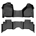 SMARTLINER Custom Fit Floor Liners For 2012-2022 RAM 1500 Quad Cab with 1st Row Bench Seat and Dual Floor Hooks