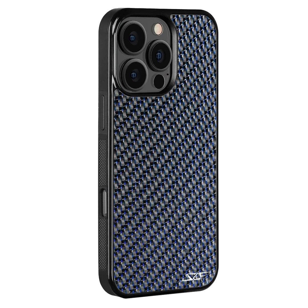 iPhone | Blue Lace Carbon Fiber Case | CLASSIC Series
