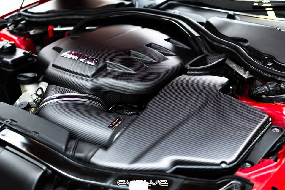 Eventuri BMW E9X M3 (S65) Black Carbon Airbox Lid - Matte