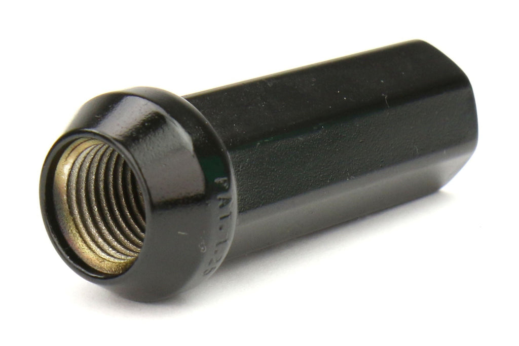 Project Kics Kyokugen Heptagon 50mm Closed Ended Black Lug Nuts 12x1.25 - Universal