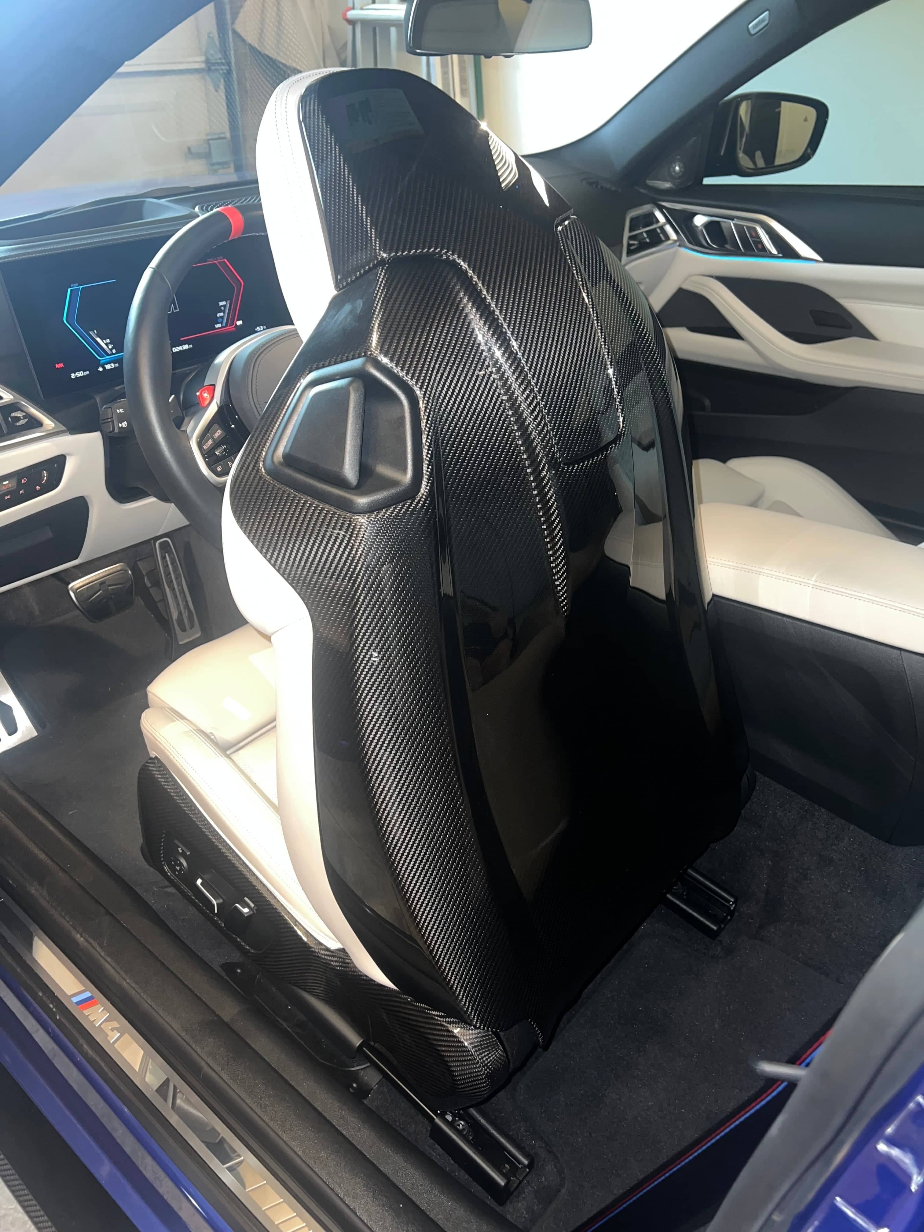 G8X Dry Carbon Fiber Seat Back Covers