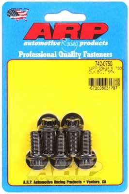 ARP 3/8-24 x .750 12pt Black Oxide Bolts (Set of 5)