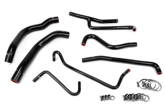 HPS Black Reinforced Silicone Radiator and Heater Hose Kit Coolant Ford 11-14 Mustang 3.7L V6