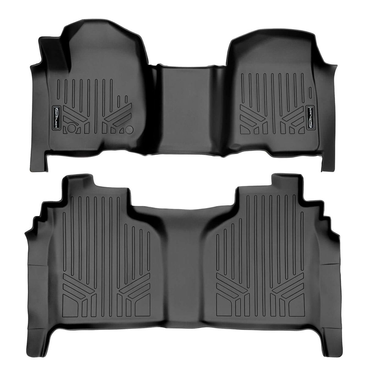 SMARTLINER Floor Liners for 2020-2026 Chevy Silverado 2500 HD | 3500 HD (Crew Cab|Carpet|(1st Row Bench)|(OTH)|[2nd Row Storage]